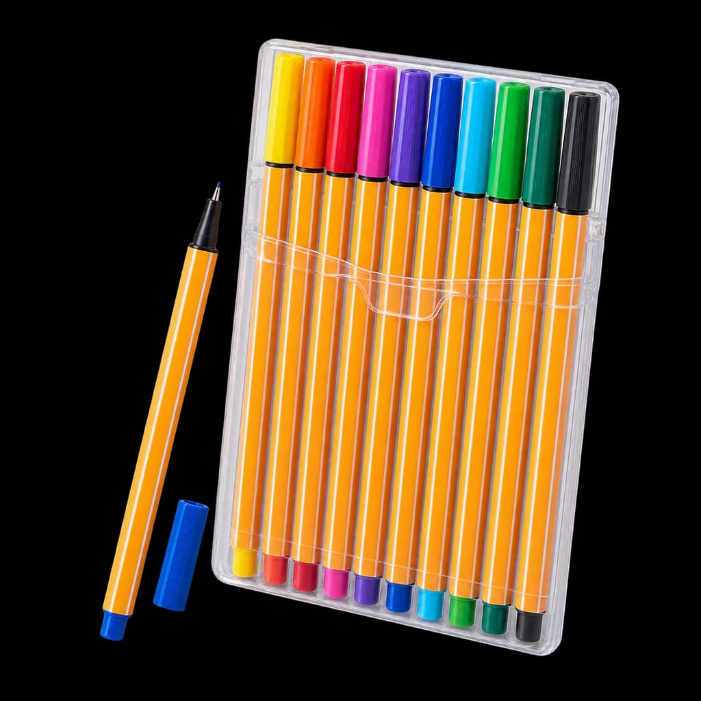 Redaktionelle KI-Illustration: STABILO - Fineliner - point 88 | 10er Pack, Standardfarben