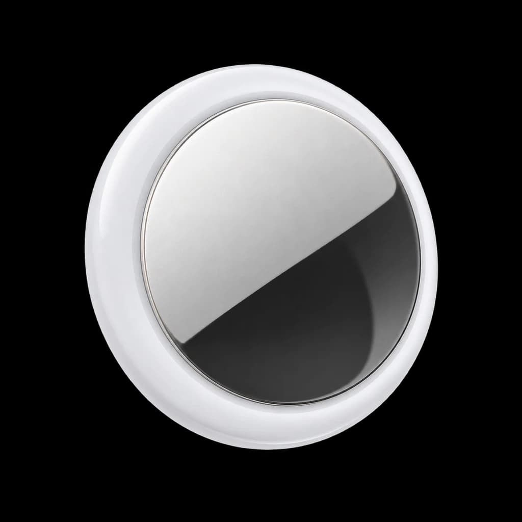 Redaktionelle KI-Illustration: Apple AirTag (2. Generation): Tracker für Schlüsselbund, Portemonnaie und mehr: Ortungsgerät...