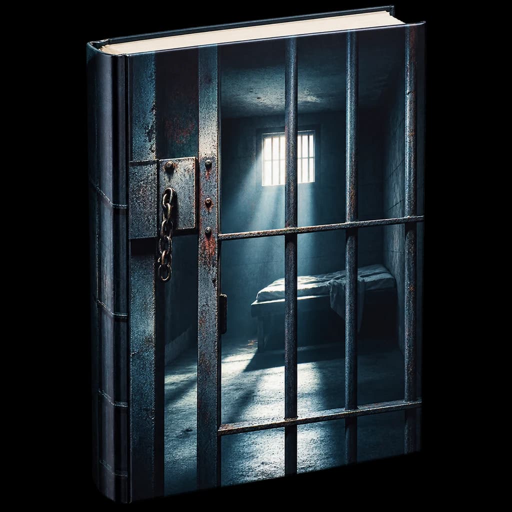 Redaktionelle KI-Illustration: Häftling: Ein absolut süchtig machender Psychothriller voller Twists